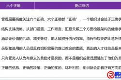 高效管理滴“六个正确”